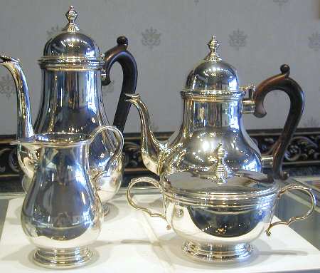 George I (Sterling, Hollowware) 4 Piece Tea Set (SCP, STP, SCR, SSU)
