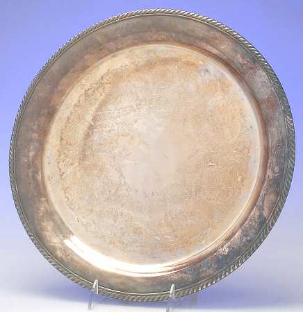 YC1280 (Silverplate, Hollowware) 14" Round Tray