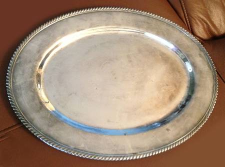 YC1280 (Silverplate, Hollowware) 16" Oval Serving Platter