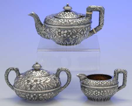 2795 (Sterling, Hollowware) 3 Pc Mini Coffee Set (SCPM, SCRM, SUM)