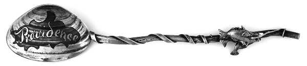 Seashell Theme (Sterling, 1884) Five O'Clock Spoon