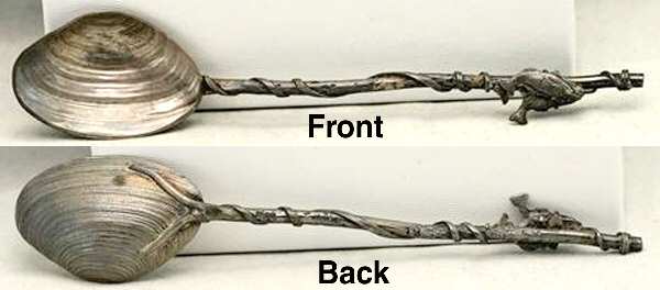 Seashell Theme (Sterling, 1884) Five O'Clock Spoon