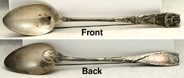 Seashell Theme (Sterling, 1884) Five O'Clock Spoon - Set of 6 Motifs
