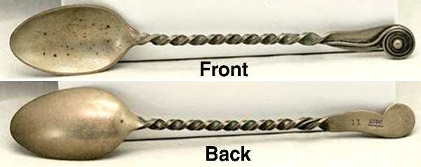 Seashell Theme (Sterling, 1884) Five O'Clock Spoon