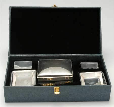 25 (Sterling, Hollowware) 5 Piece Smoking Set (2 MABC,CIGBC,2 ASH2)