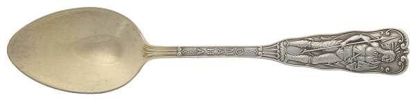 States & Cities Souvenir Spoons(Sterling) Nebraska Demitasse Spoon