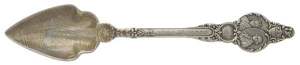 States & Cities Souvenir Spoons(Sterling) Virginia Fruit Orange Spoon