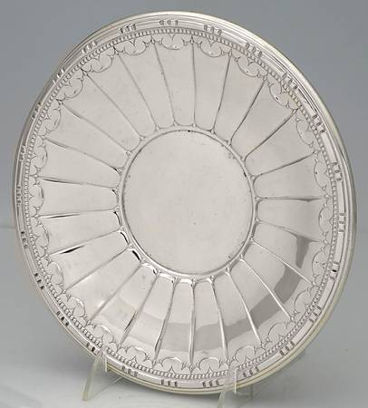 1702 (Sterling, Hollwware) 10" Sandwich Plate