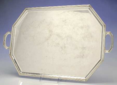 GTD4 (Sterling, Hollowware) 20" Complimentary Silverplate Waiter Tray