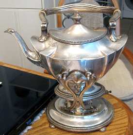 A4232 (Sterling, Hollowware) Kettle, Stand & Burner