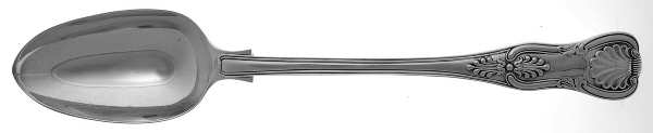 Kings (Sterling) Large Solid Dressing Spoon