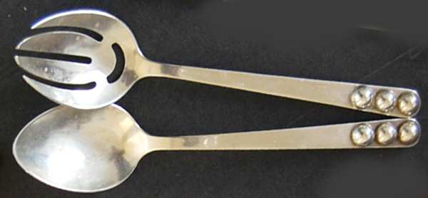 GZS1 (Sterling) (2 Pc) Solid Salad Set
