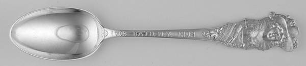 Historical Figures Souvenir Spoon (Sterling) Five O'Clock Spoon