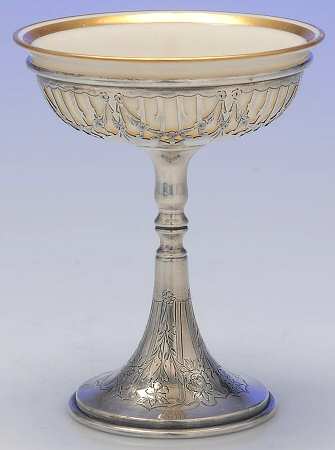1353A (Sterling, Hollowware) Sherbet with Ceramic Liner