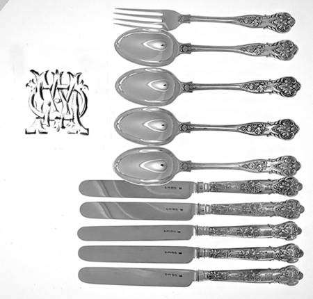 Bright Vine (Sterling) 10 Piece Dessert Set