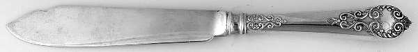 Charles II (Sterling) Individual Hollow Handle Fish Knife-Sterling Blade
