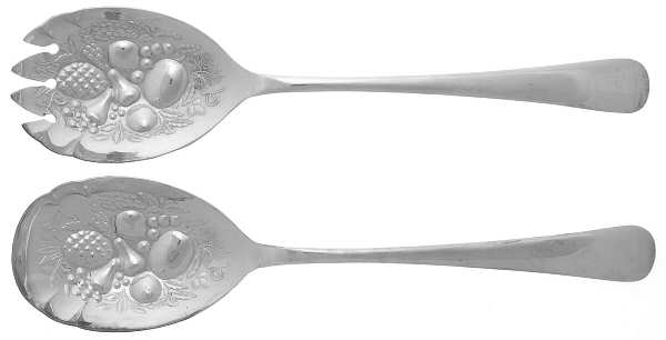GVL3 (Silverplate) (2 Pc) Solid Salad Set