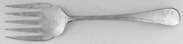 GVL3 (Silverplate) Medium Solid Cold Meat Serving Fork