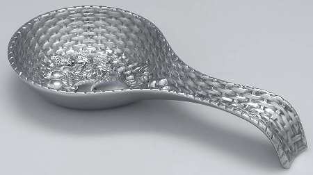 Country Terrace (Metal Hollowware) Spoon Rest (Holds 1 Spoon)