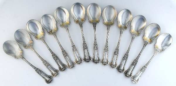 GS133 (Sterling) Ice Cream Spoon - Set of 12