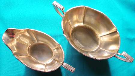 A7624 (Sterling, Hollowware) Creamer & Open Sugar Set