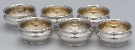 A4070 (Sterling, Hollowware) Individual Open Salt No Liner (Set of 6)