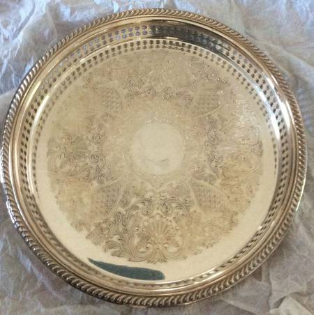 YB166 (Silverplate, Hollowware) 10" Gallery Tray