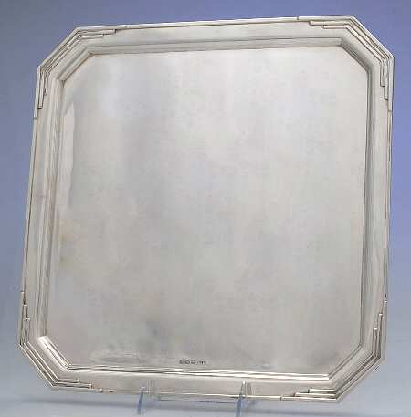 GDW1 (Sterling, Hollowware) 14" Square Tray