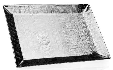 Croco (Stainless, Hollowware) 19" Rectangular Tray