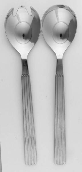 Bernadotte (Stainless) (2 Pc) Solid Salad Set