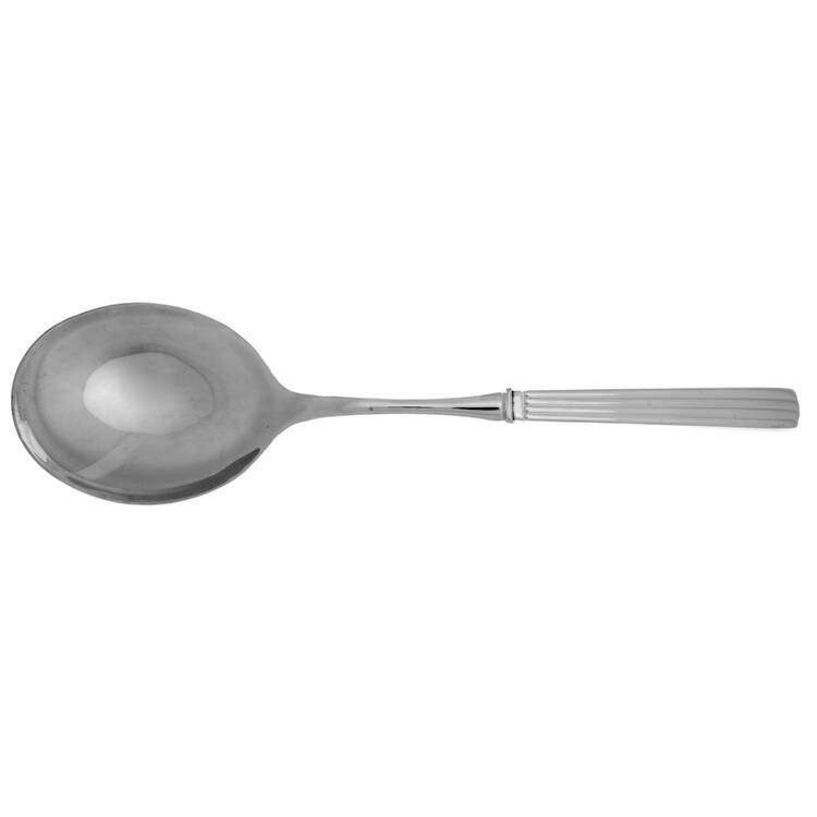 Bernadotte (Stainless) Casserole Spoon with Smooth Stainless Bowl HC