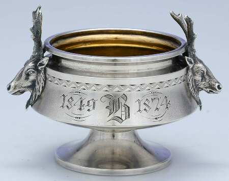 Saxon Stag (Sterling, Hollowware) Master Open Salt
