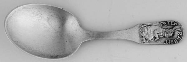 Peter Rabbit (Sterling) Straight Handle Baby Spoon