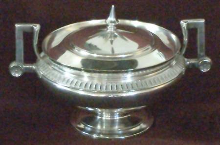 0180 (Silverplate, Hollowware) Sugar Bowl & Lid