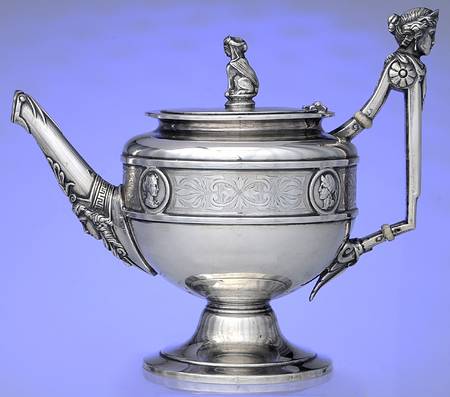 Medallion (Coin, Hollowware) Teapot