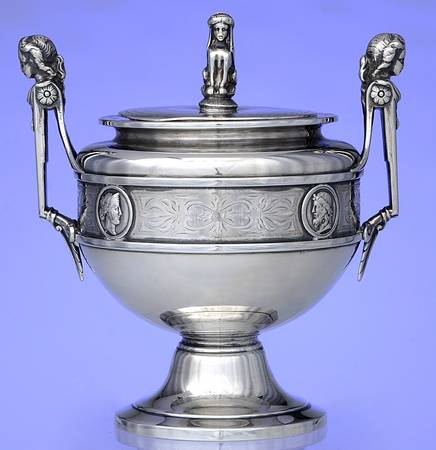 Medallion (Coin, Hollowware) Sugar Bowl & Lid