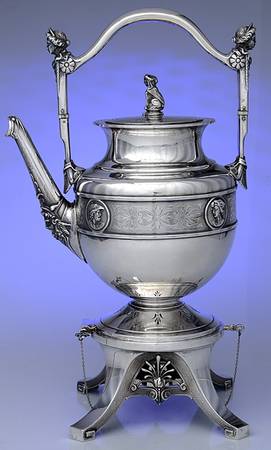 Medallion (Coin, Hollowware) Kettle, Stand & Burner