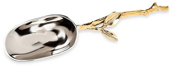Leaf (Stainless) Ice Scoop Solid Piece