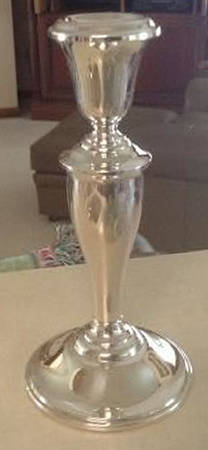 85-1 (Sterling, Hollowware) 6" Weighted Candlestick