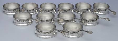 A4695 (Sterling, Hollowware) (Set of 12) Ramekin Holder No Liner