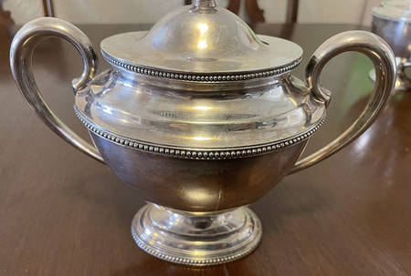 01150 (Silverplate, Hollowware) Sugar Bowl & Lid