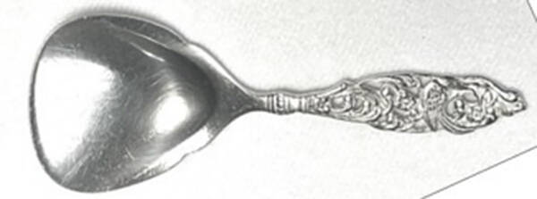 GFK12 (Silverplate) Small Pierced Nut Serving Spoon