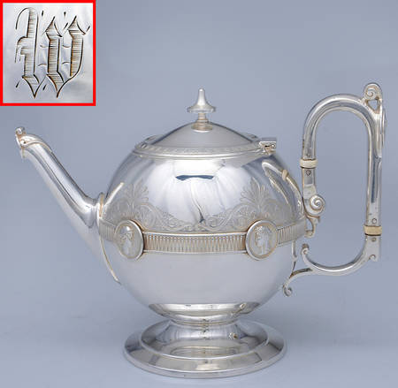 Medallion (Sterling, Coin, Hollowware) Teapot