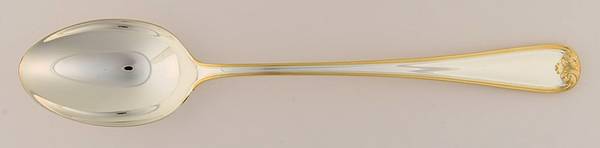 Heritage (Gold Accent) Large Solid Dressing Spoon