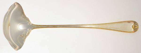 Heritage (Gold Accent) Punch Ladle Solid Piece