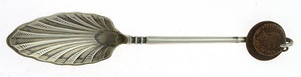 GS159 (Sterling) Ice Cream Spoon Bright Cut