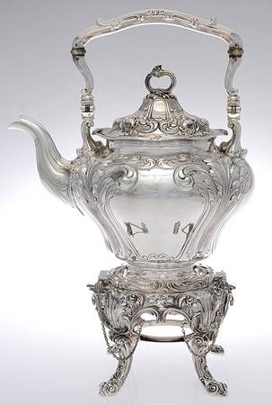 A3061 (Sterling, Hollowware) Kettle, Stand & Burner