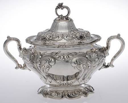 A3061 (Sterling, Hollowware) Sugar Bowl & Lid