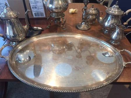 801 (Sterling, Hollowware) Large Waiter Tray