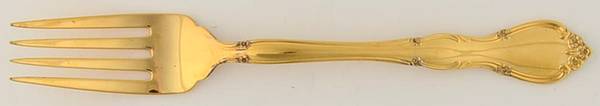 Rose Tiara-Gold (Sterilng, GoldVermeil) Individual Salad Fork